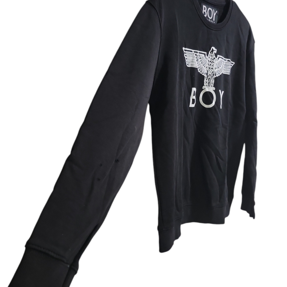 Boy London Boy Eagle Scribble Sweatshirt  Size Sm Black‎ White Minor Callouts - Picture 6 of 11
